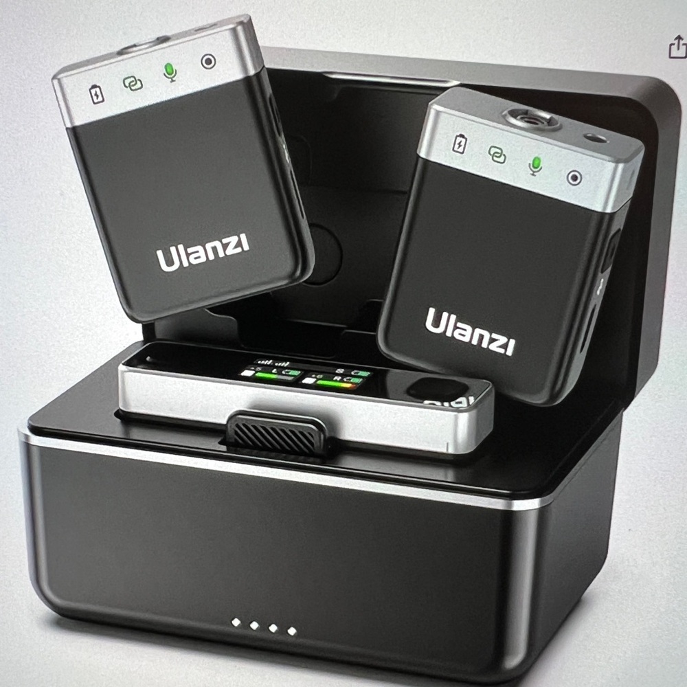 Ulanzi AM18 Wireless Mic System w/Charging Case! New Sealed Pkg😎
